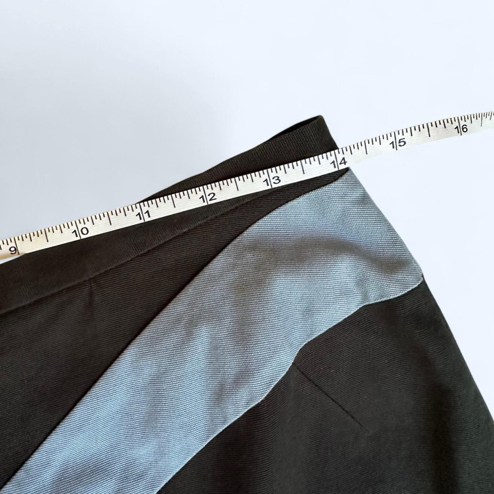Harve Benard Black Blue Yellow Colorblock Pencil Skirt Sz 8 - Picture 5 of 6